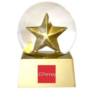 Star Shaped Stock Snow Globes, Personalized With Your Logo!