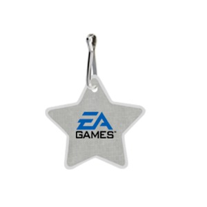 Star Shaped Zipper Pulls, Custom Imprinted With Your Logo!