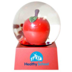 Stock Unique Designs Snow Globes, Custom Decorated With Your Logo!