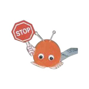 Stop Sign Holding Weepuls, Custom Printed With Your Logo!