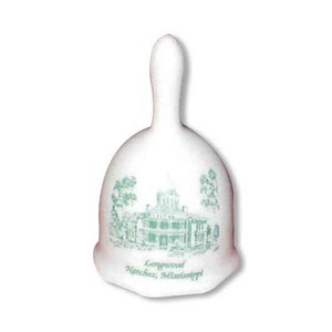Straight Handle Ceramic Porcelain Bells, Custom Imprinted With Your Logo!