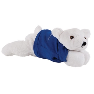 Stuffed Polar Bears, Customized With Your Logo!