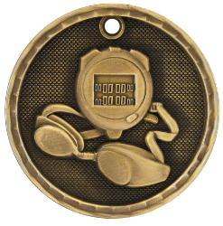 3-D Swimming Medals, Custom Decorated With Your Logo!