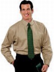 Blue Generation Men's Tan Twill Shirts, Custom Imprinted With Your Logo!
