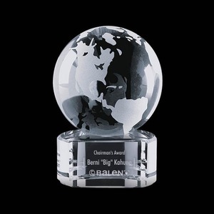 Teacher Crystal Globes, Custom Designed With Your Logo!