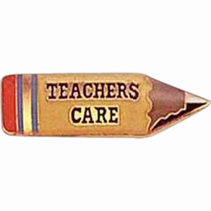 Custom Printed Teacher Pencil Shaped Pin Gifts