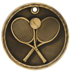 3-D Tennis Medals, Custom Decorated With Your Logo!