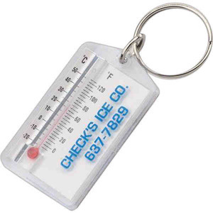 Thermometer Keytags, Custom Made With Your Logo!