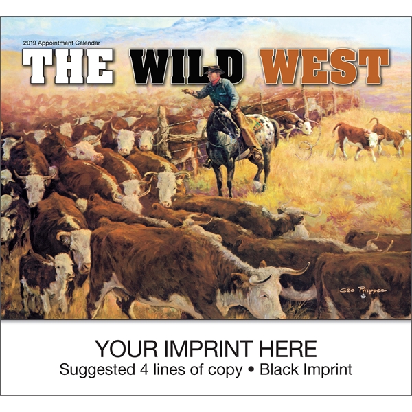 Custom Printed American West by Tim Cox Executive Calendars