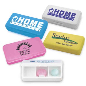 Three Compartment Pill Boxes, Custom Printed With Your Logo!