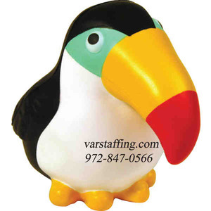 Toucan Stress Relievers, Custom Designed With Your Logo!