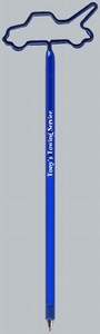 Tow Truck Bent Shaped Pens, Custom Printed With Your Logo!