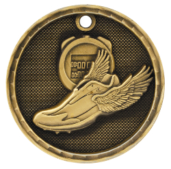 3-D Track Medals, Custom Decorated With Your Logo!