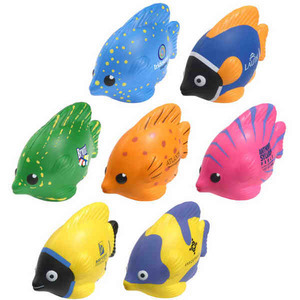 Tropical Fish Shaped Stress Relievers Tropical, Custom Printed With Your Logo!