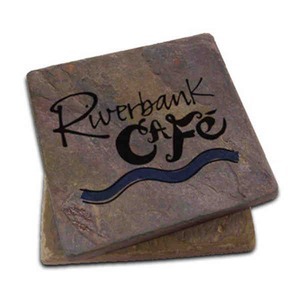 Tumbled Stone Coasters, Custom Imprinted With Your Logo!