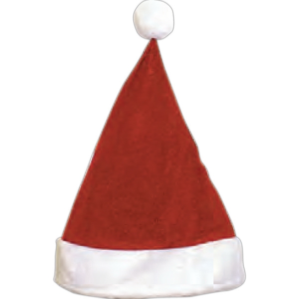 Velvet Santa Hats, Custom Printed With Your Logo!