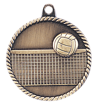 Volleyball High Relief Medals, Customized With Your Logo!