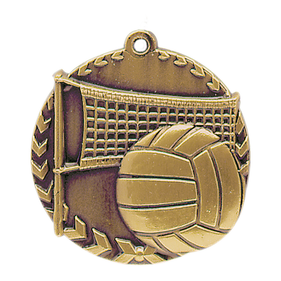 Volleyball Millennium Medals, Personalized With Your Logo!