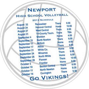 Volleyball Sport Car Magnets, Custom Printed With Your Logo!