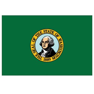 Washington State Flags, Custom Printed With Your Logo!