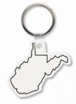 West Virginia State Shaped Key Tags, Custom Printed With Your Logo!