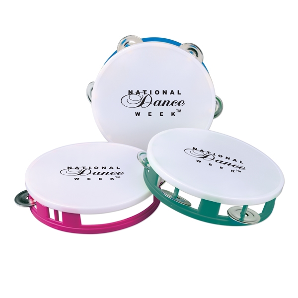 White Miniature Tambourines, Custom Imprinted With Your Logo!