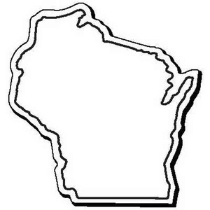 Wisconsin Shaped Magnets, Custom Printed With Your Logo!