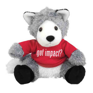 Stuffed Wolfs, Custom Decorated With Your Logo!