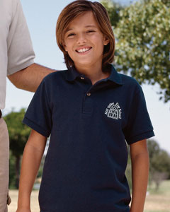 Youth Jerzees Golf Polo Shirts, Embroidered With Your Logo!