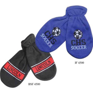 Youth Polar Fleece Mittens, Custom Imprinted With Your Logo!