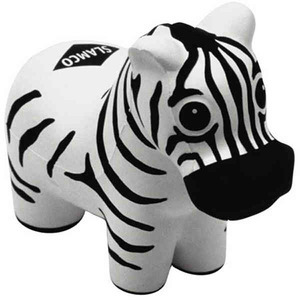 Zebra Stress Relievers, Custom Printed With Your Logo!
